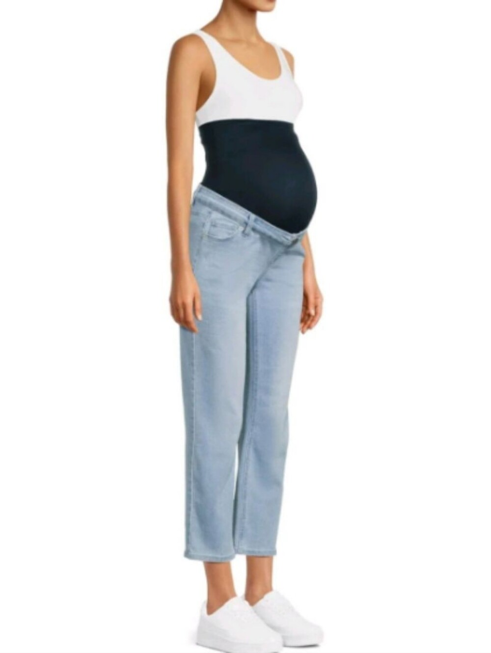 Maternity Straight Jeans with Comfort Belly Band